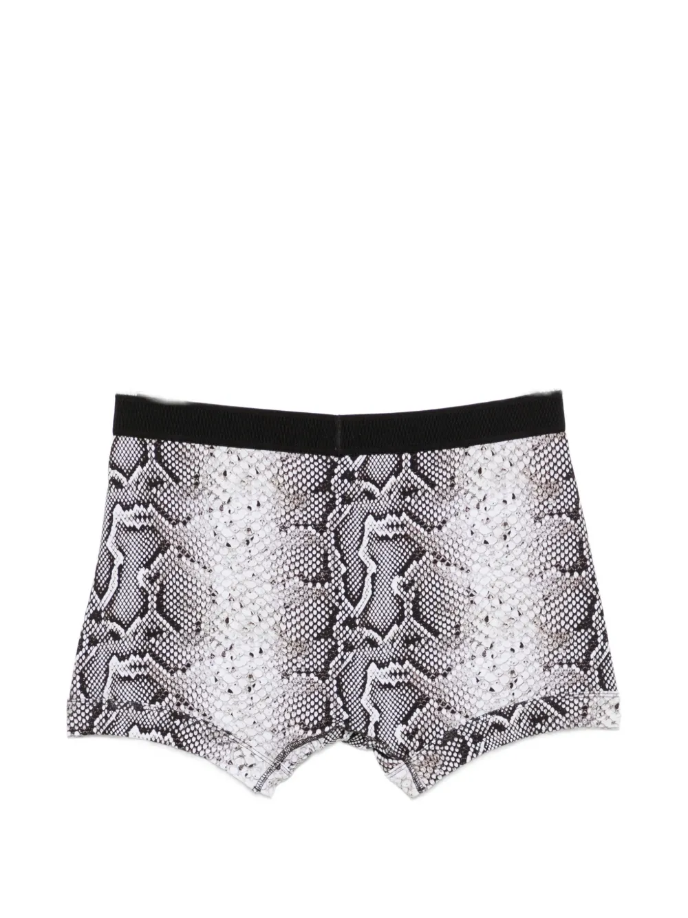 TOM FORD Boxershorts met slangenprint en logoband Wit