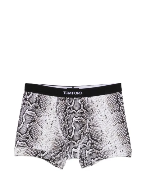 TOM FORD snake-print logo-waistband boxers