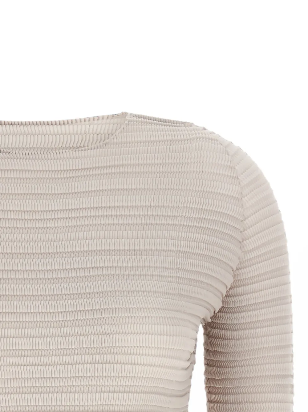Issey Miyake Jiggly Pleats T-shirt Beige
