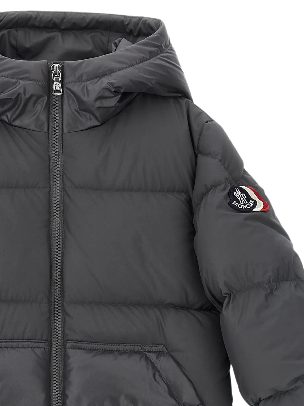 Moncler Enfant Barin gewatteerd donsjack Grijs