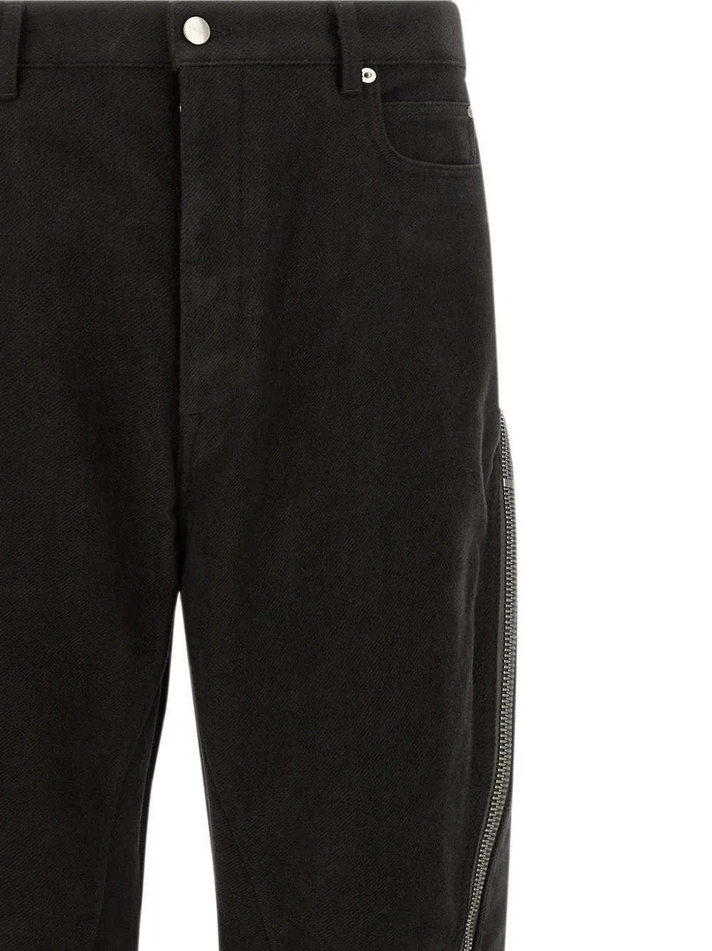 Rick Owens Bolan Banana jeans met ritsdetail Zwart