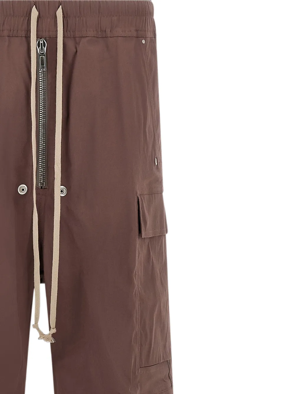 Rick Owens Cargobelas cargo broek met trekkoord Bruin