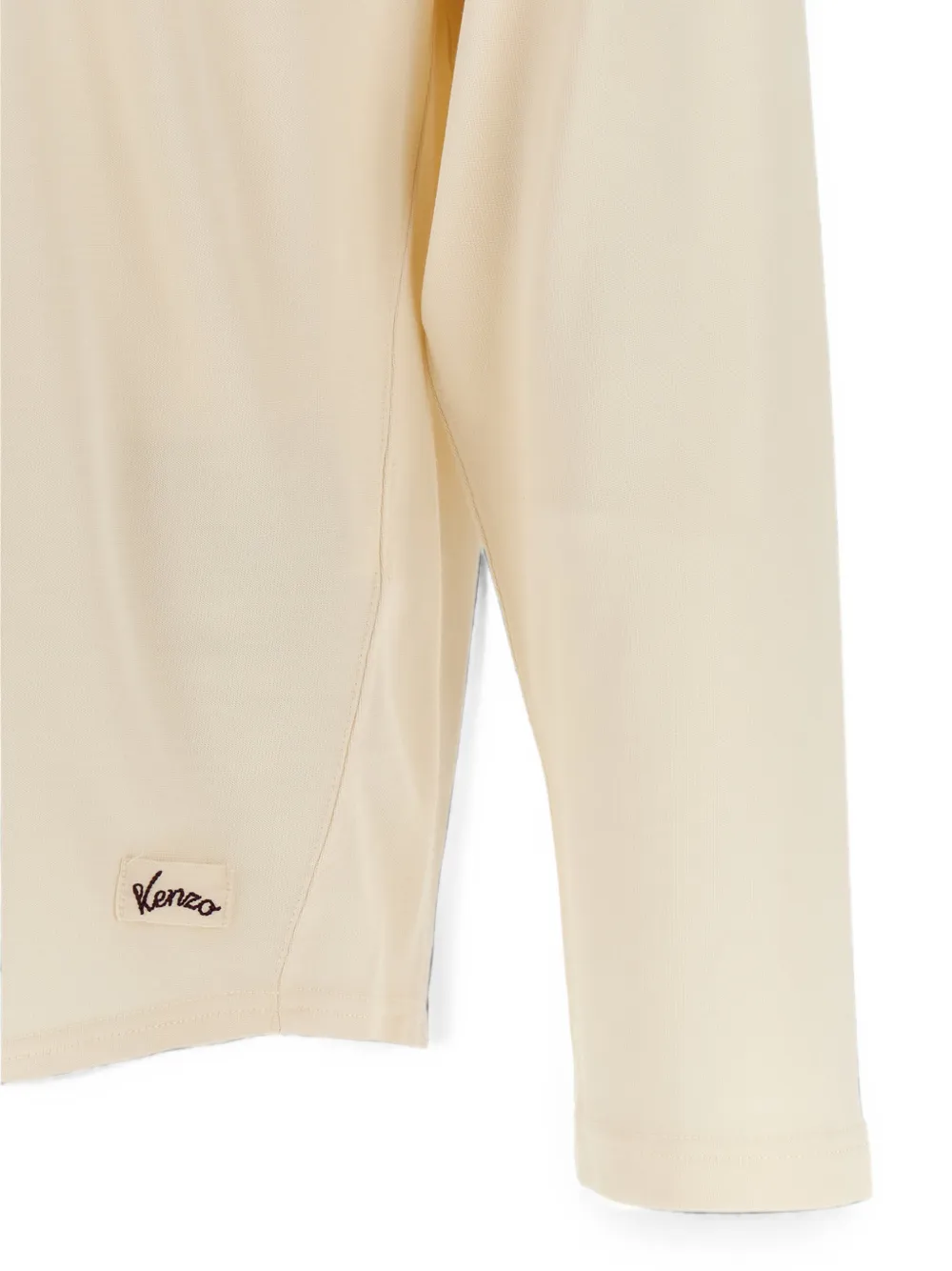 Kenzo T-shirt met Varsity-logo en lange mouwen Beige