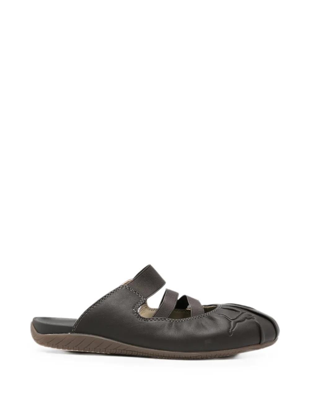 PUMA Speedcat logo-embossed leather mules Bruin