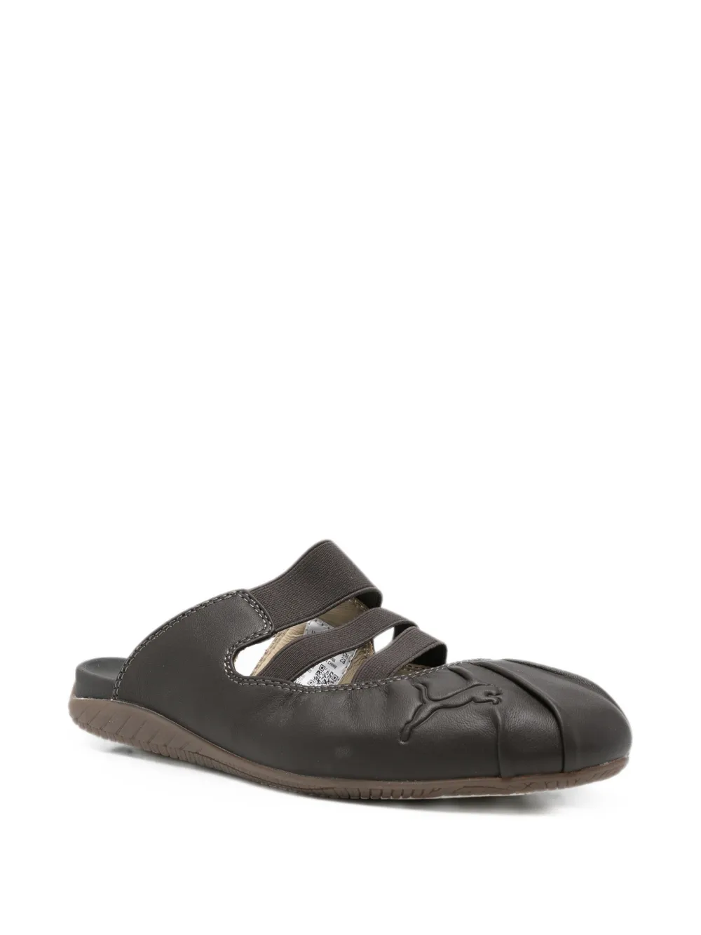 PUMA Speedcat logo-embossed leather mules Bruin