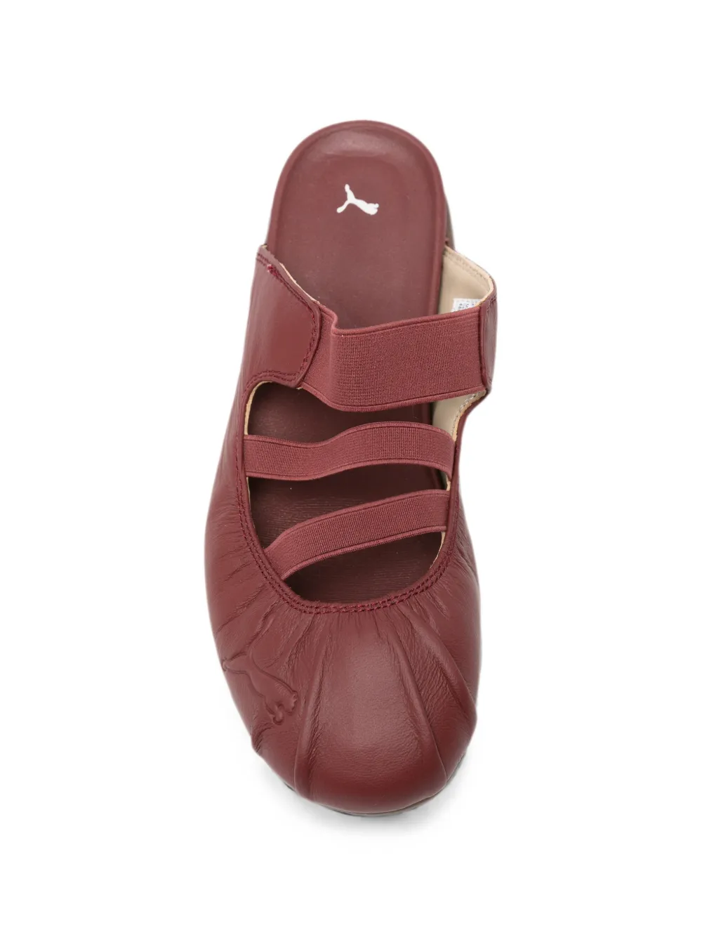 PUMA Speedcat logo-embossed leather mules Rood