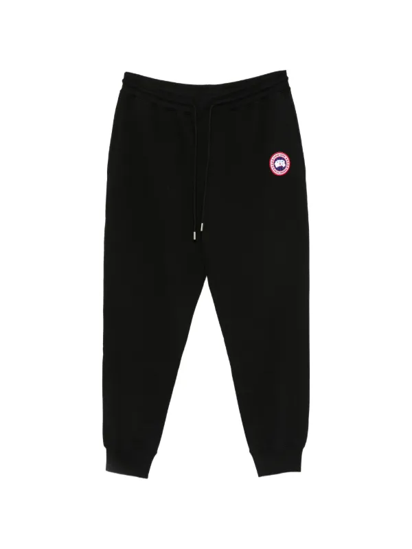 Canada Goose Logo-patch Drawstring Track Pants in Black