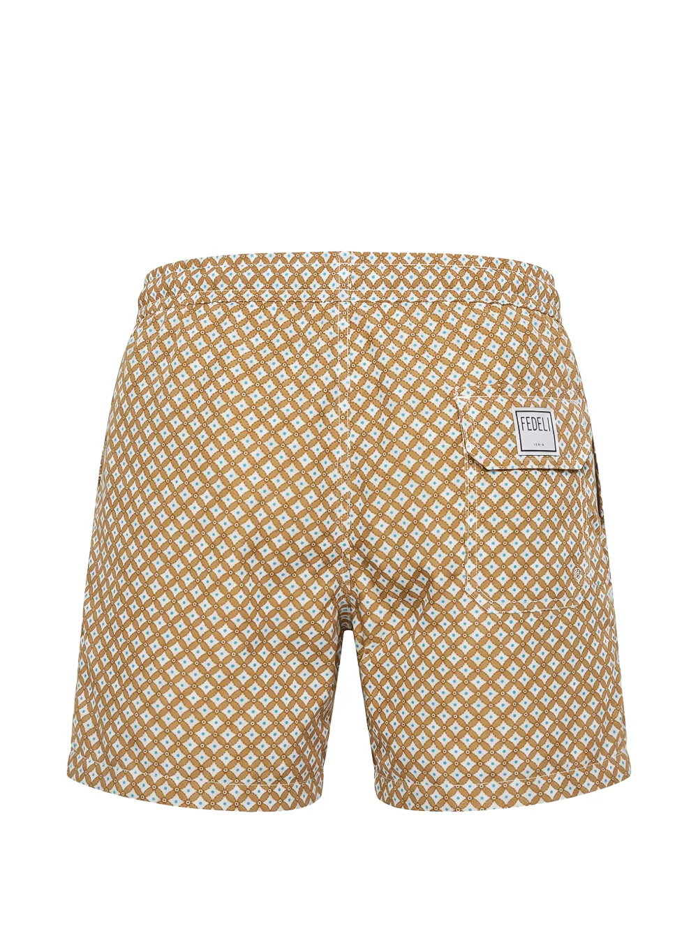 Fedeli Zwembroek met geometrische print Bruin