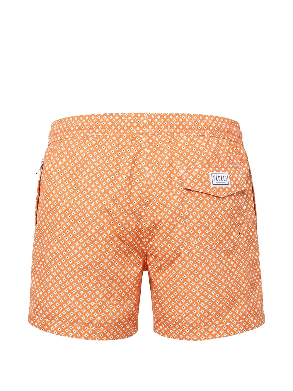 Fedeli Zwembroek met geometrische print Oranje