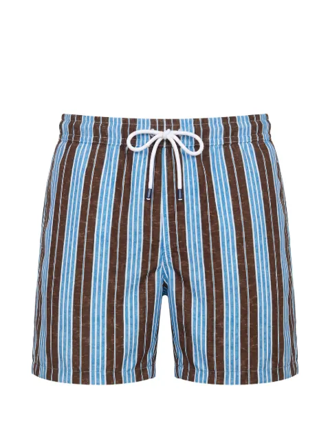 Fedeli vertical-stripe drawstring swim shorts