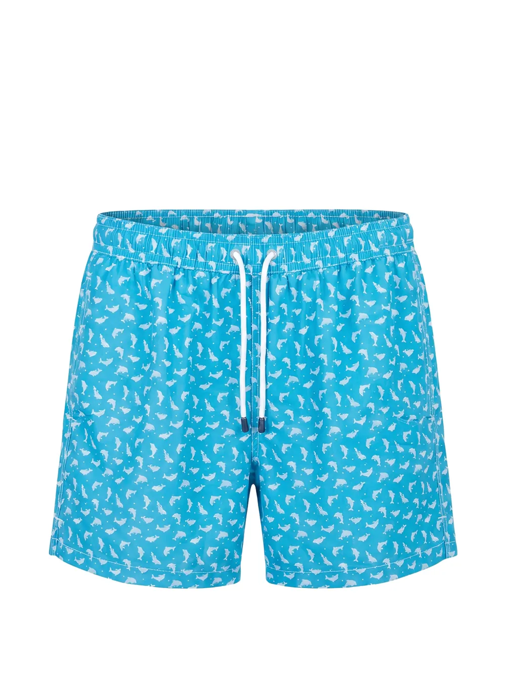 Fedeli Madeira dolphin-print swim shorts - Blu