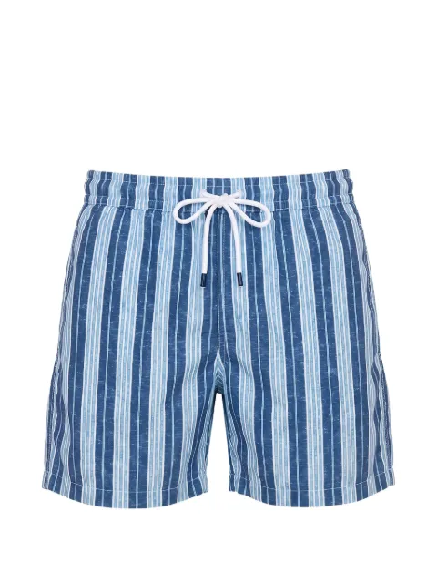 Fedeli striped-print drawstring swim shorts