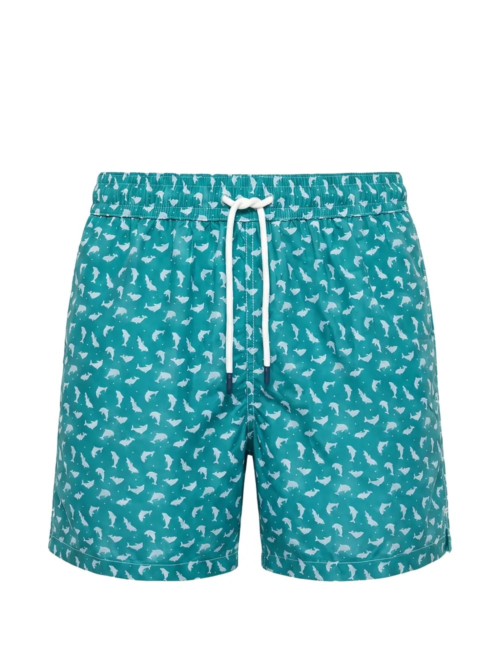 Fedeli Madeira dolphin-print swim shorts - Verde