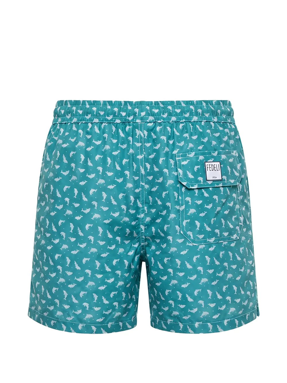 Fedeli Madeira zwembroek met print Groen