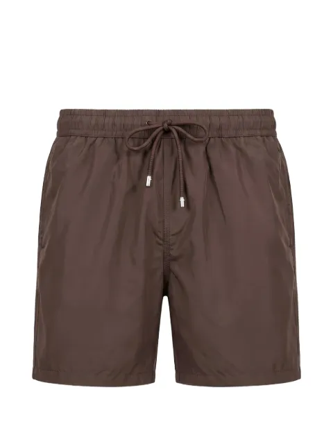 Fedeli drawstring-waist logo-patch swim shorts