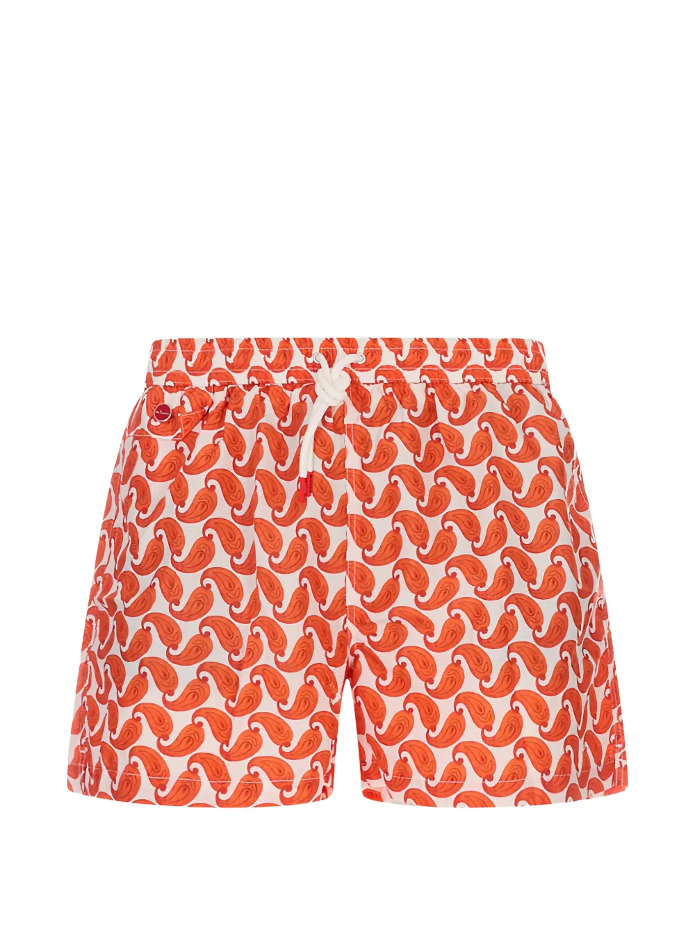 Kiton paisley-print swim shorts - Weiß