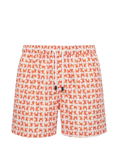 Fedeli Madeira crab-print swim shorts