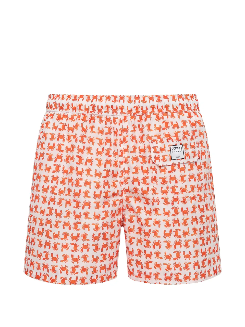 Fedeli Madeira crab-print swim shorts Wit