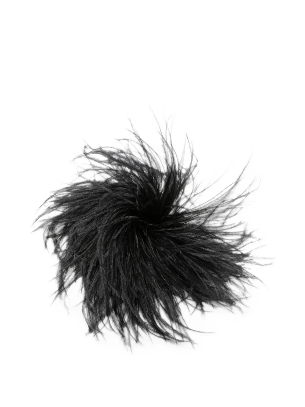 Gianluca Capannolo feather-embellished brooch - Schwarz