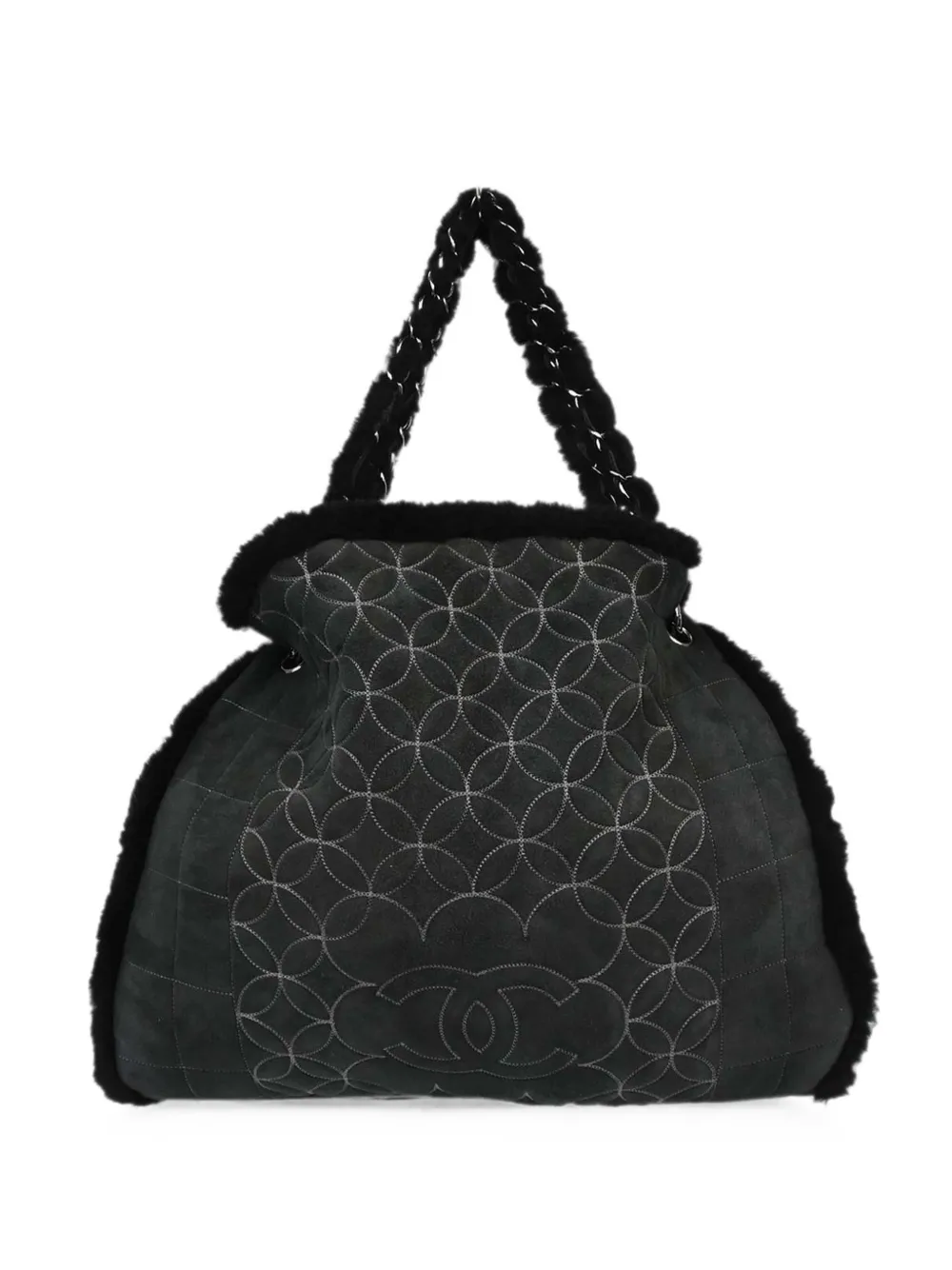 CHANEL Pre-Owned 2006 Choco Bar tote bag - Nero
