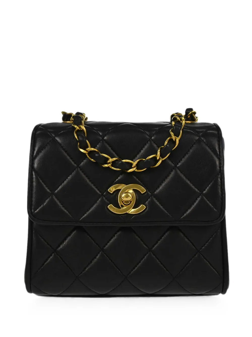 CHANEL Pre-Owned 1995 quilted CC turn-lock shoulder bag - Nero