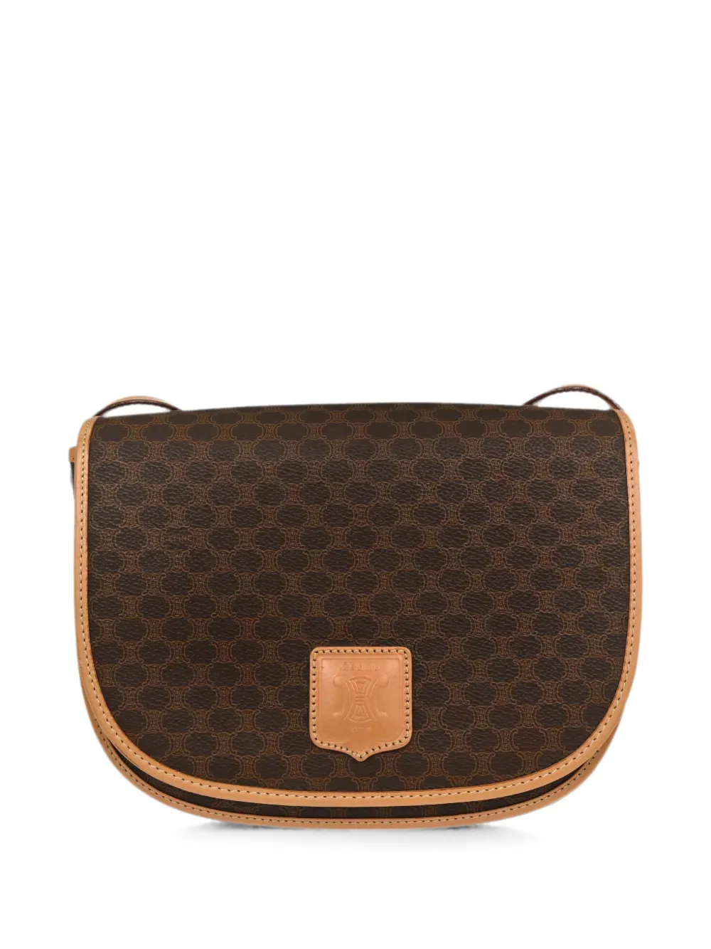 Celine Pre-Owned 1990-2000s Macadam shoulder bag - Braun