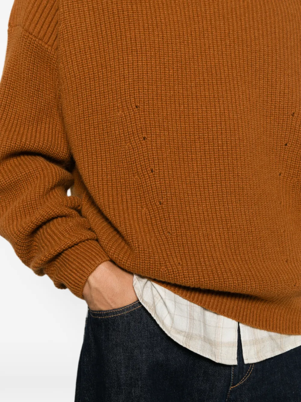 MARANT Ribgebreide trui Bruin