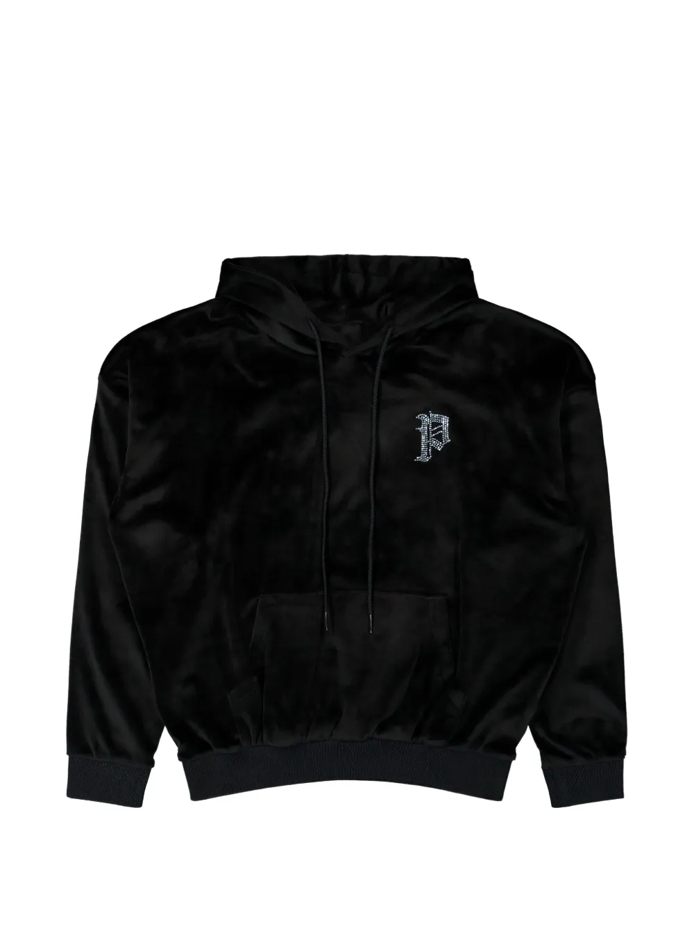 PROTOTYPES Nikki rhinestone-embellished hoodie - Nero