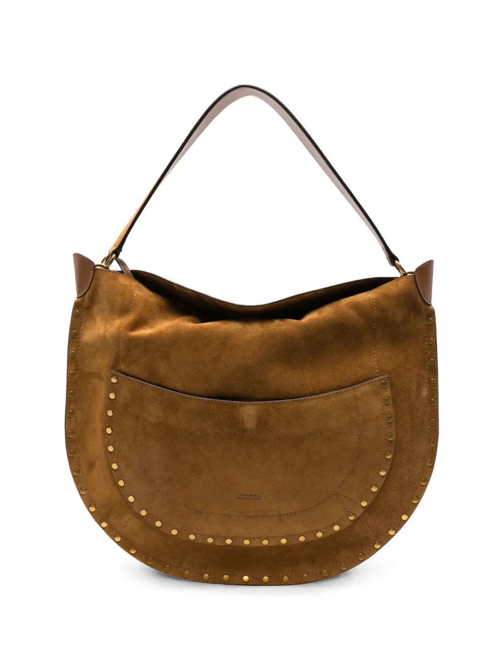 ISABEL MARANT Oskan studded-design shoulder bag - Braun