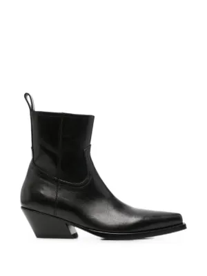 Ann Demeulemeester Kiril Santiago Buckle Chain Leather Boots