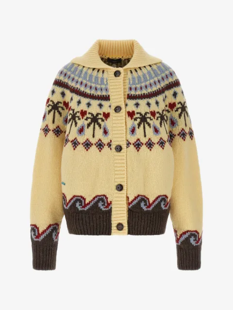 Alanui cárdigan Sweet Winter de lana virgen de punto en jacquard