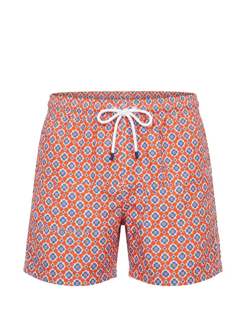 Fedeli Madeira geometric-print swim shorts