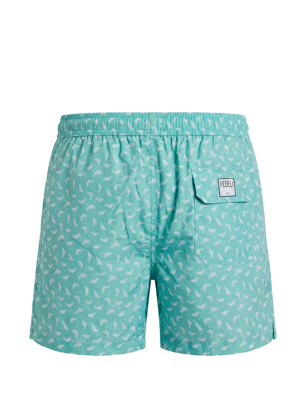 Fedeli Madeira zwembroek met print Groen