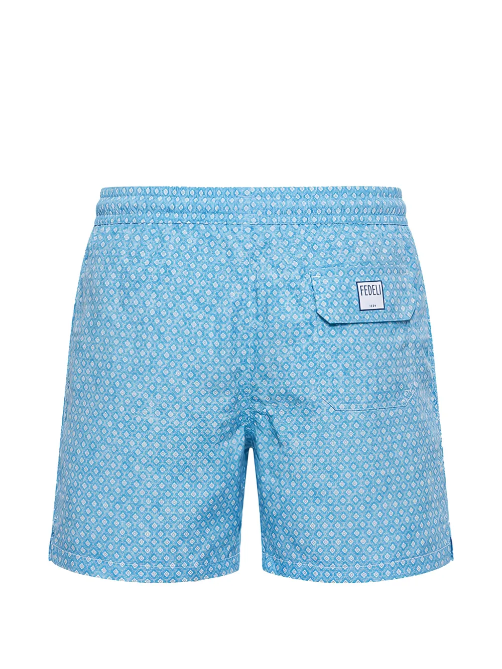 Fedeli Zwembroek met geometrische print Blauw