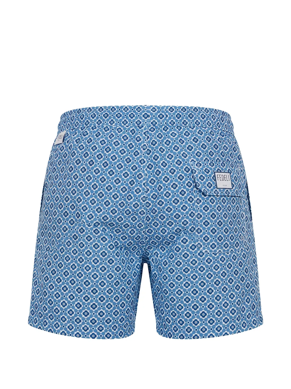 Fedeli Zwembroek met geometrische print Blauw