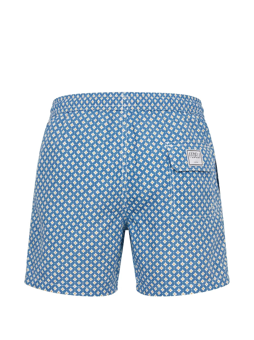 Fedeli Zwembroek met geometrische print Blauw