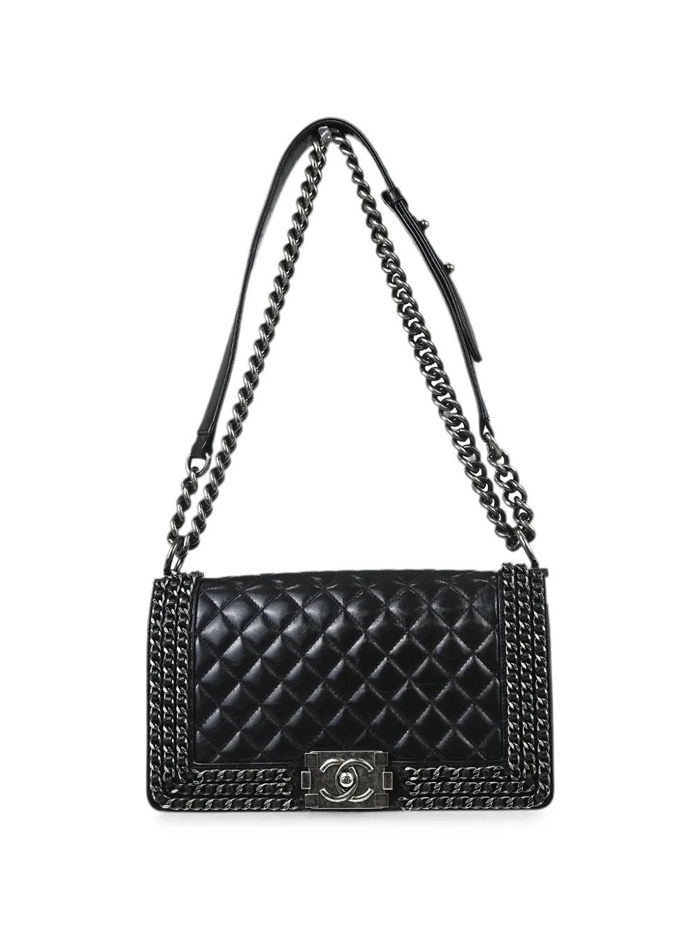 CHANEL Pre-Owned 2016 Boy quilted shoulder bag - Nero
