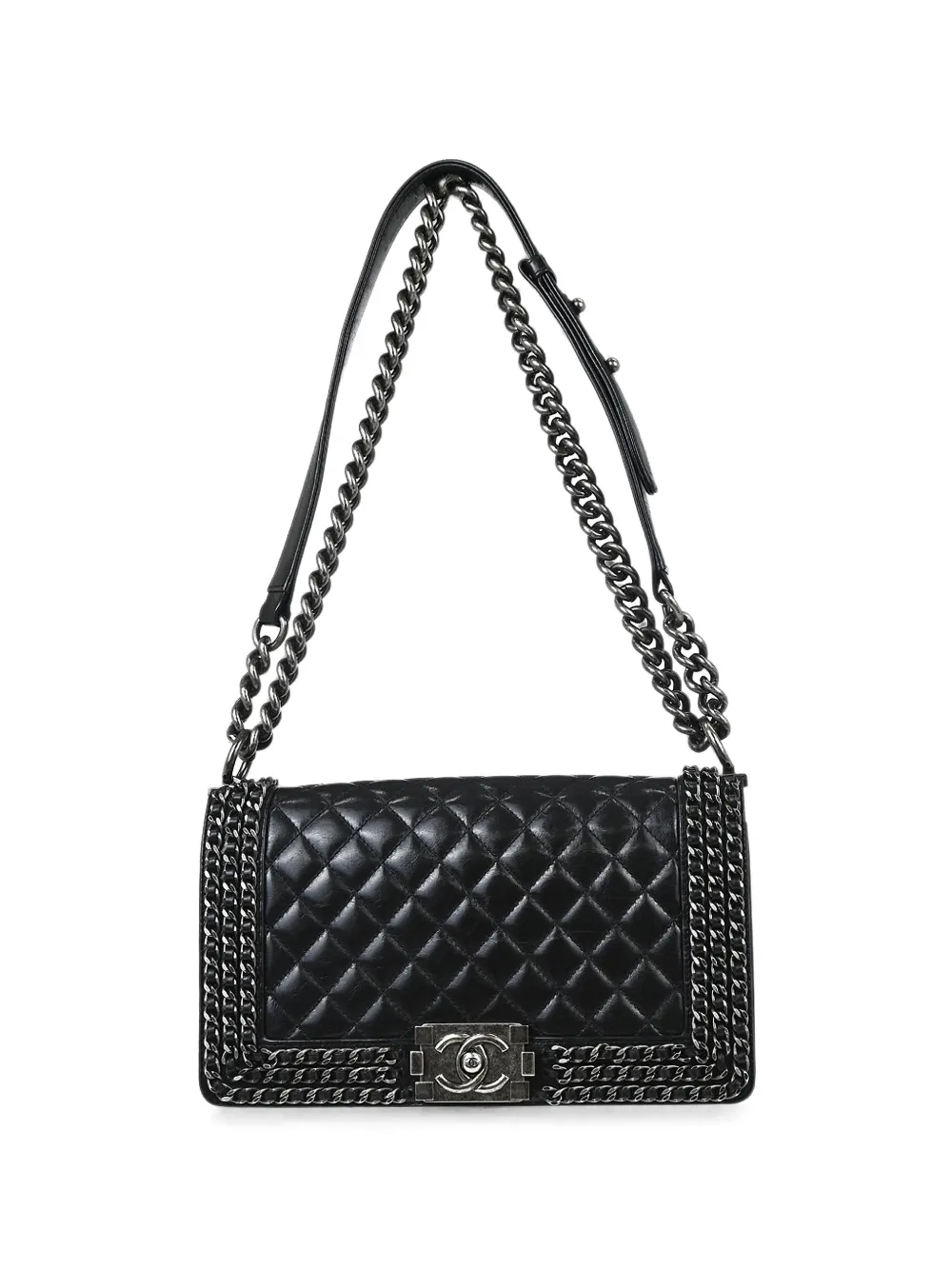 CHANEL Pre-Owned 2016 Boy quilted shoulder bag - Schwarz