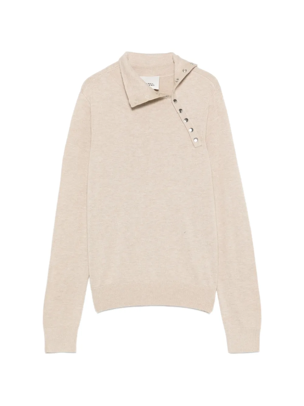 ISABEL MARANT Jovienne press-stud sweater - Toni neutri