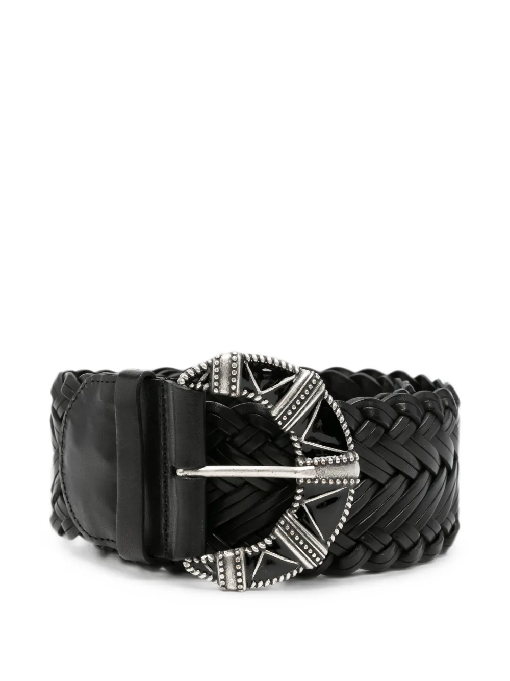 Ba&Sh braided leather belt - Nero
