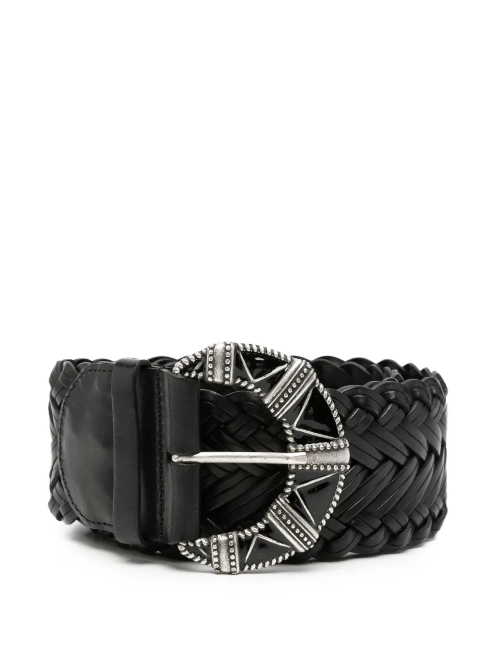 Ba&Sh braided leather belt - Nero