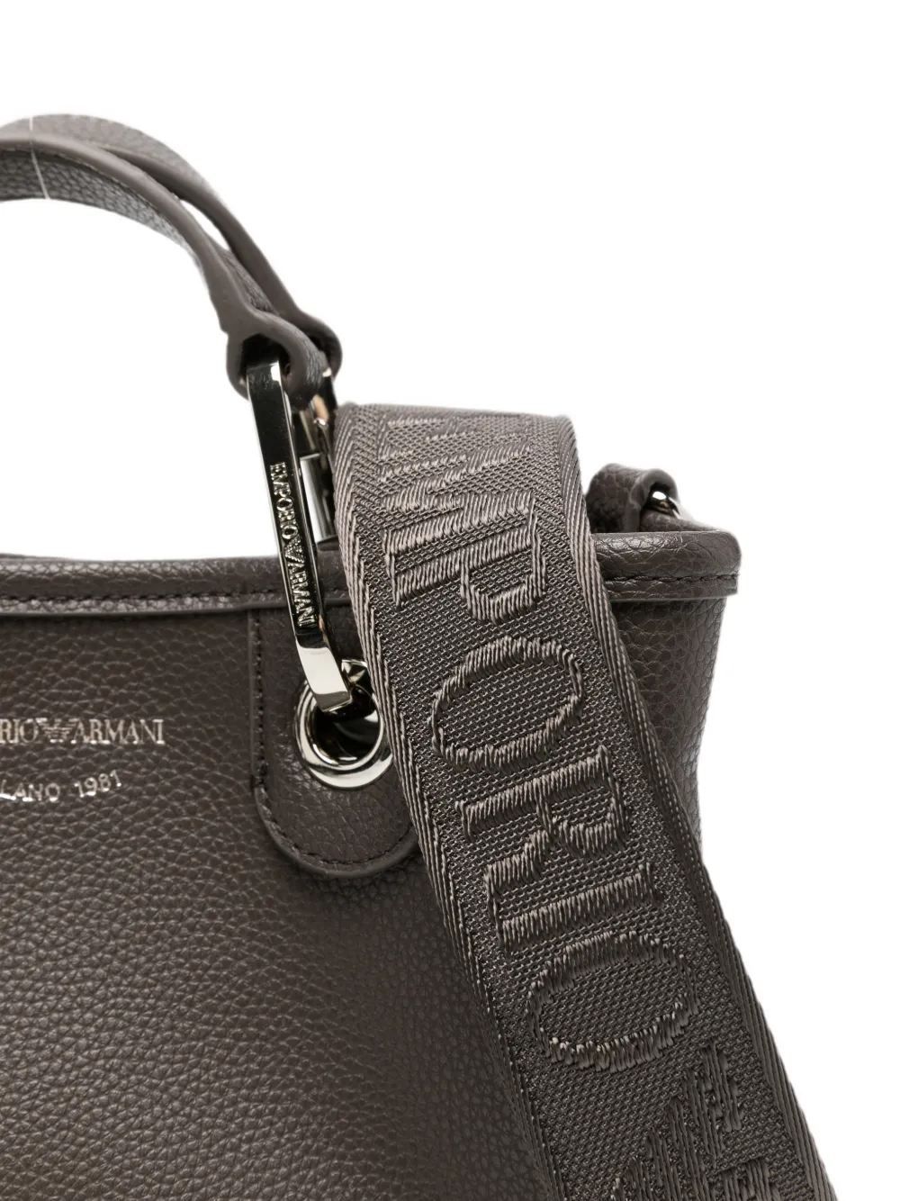 Emporio Armani MyEA mini-shopper met textuur Grijs