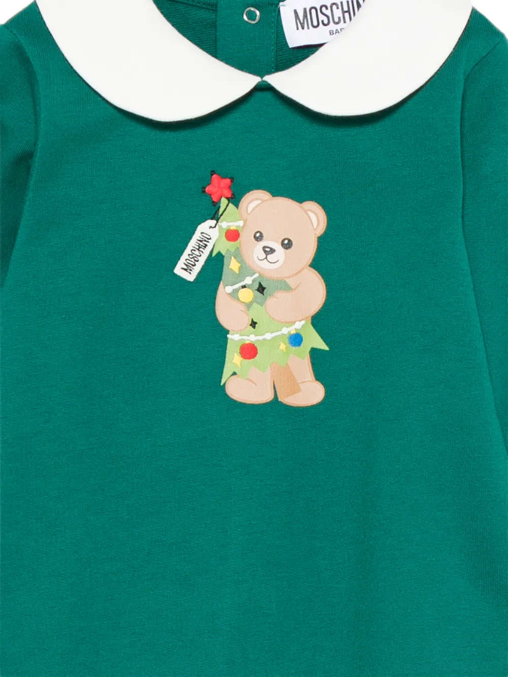 Moschino Kids Teddy Bear pyjama met lange mouwen Groen
