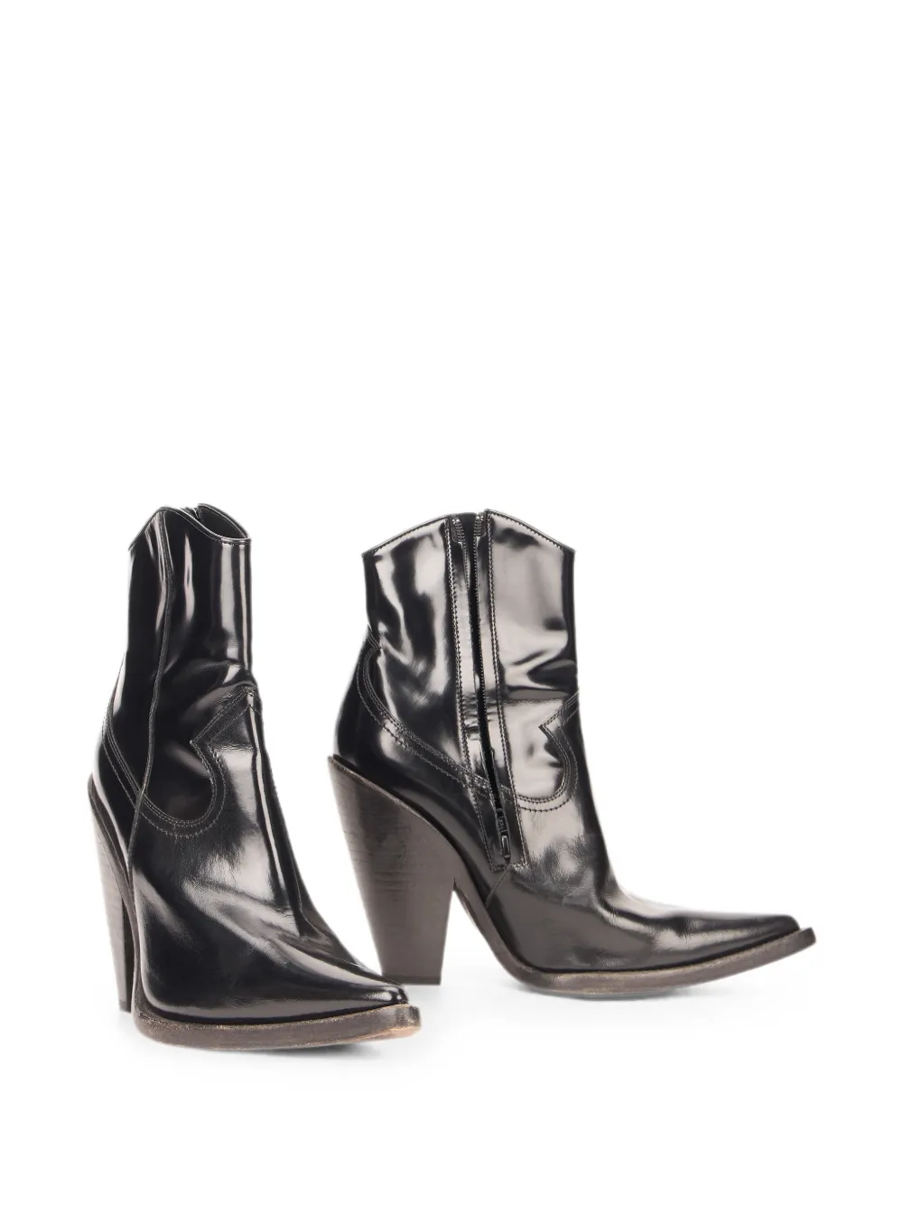 Philosophy Di Lorenzo Serafini tapered cone-heel boots Zwart