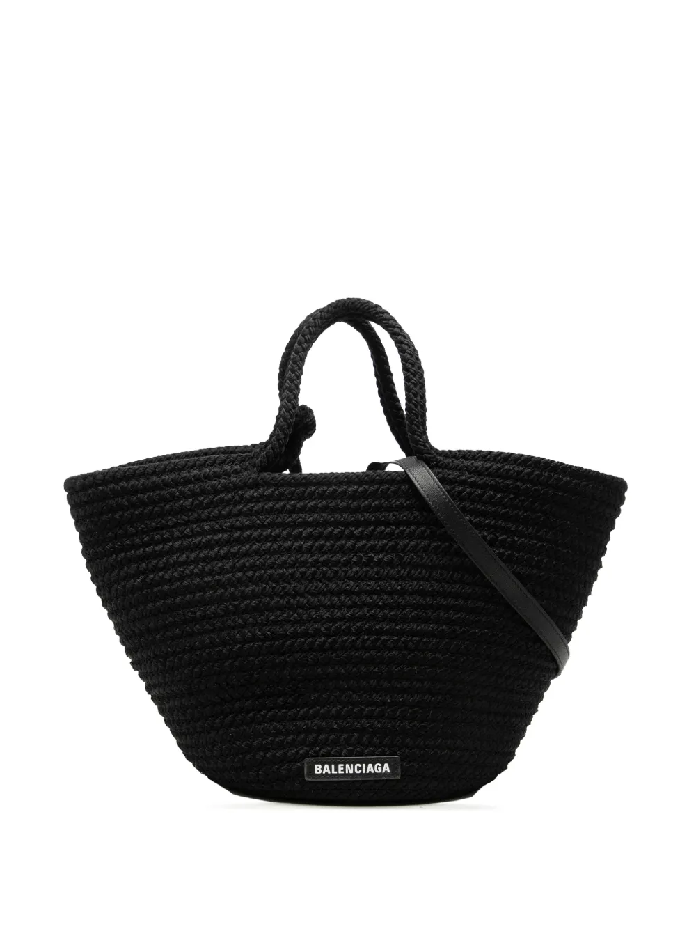 Balenciaga Pre-Owned 2010 Small Nylon Ibiza Basket Bag satchel - Nero