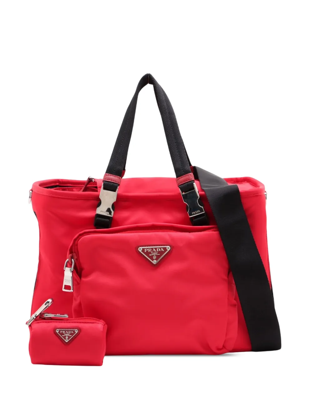 Prada Pre-Owned 2019-2026 Tessuto Pet Carrier Bag travel bag - Rot