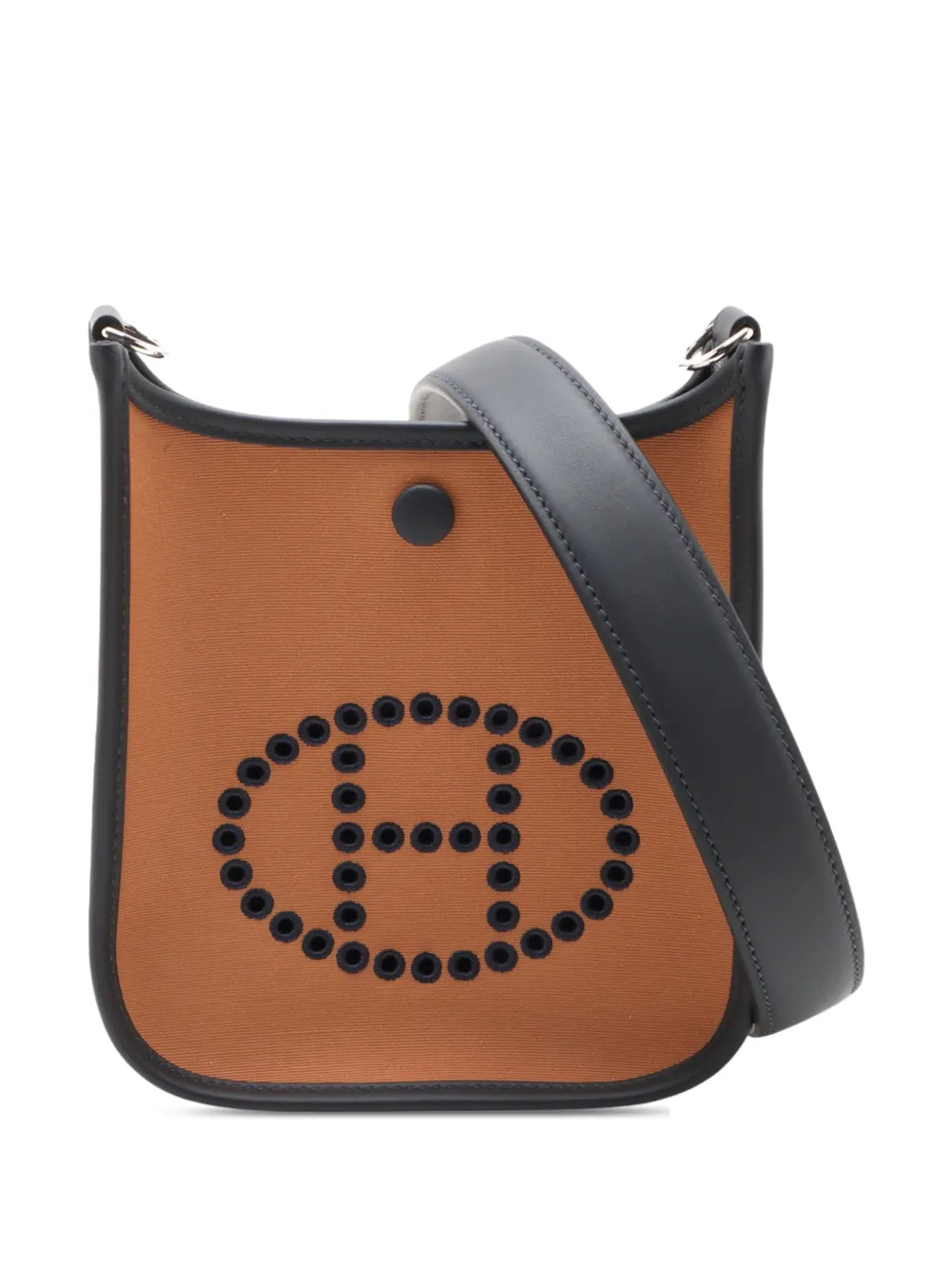 Hermès Pre-Owned 2025 Toile Officier and Swift Neo Evelyne 16 shoulder bag - Brown
