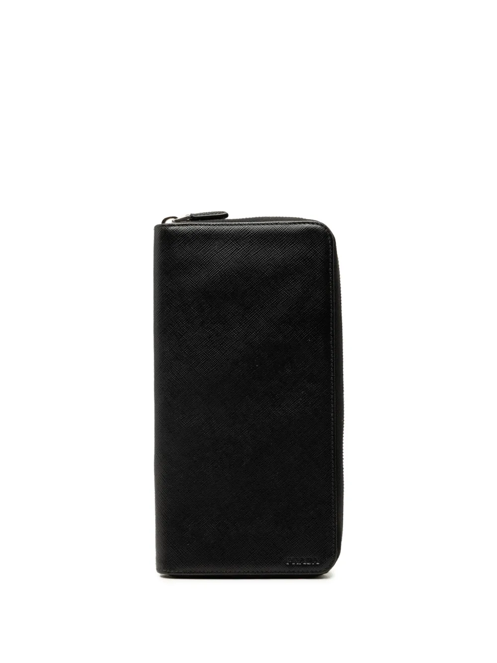 Prada Pre-Owned 2010-2026 Saffiano Zip Around Wallet long wallets - Schwarz