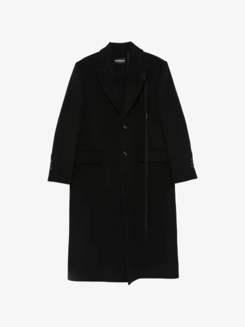 Ann Demeulemeester abrigo con botones y solapas de muesca
