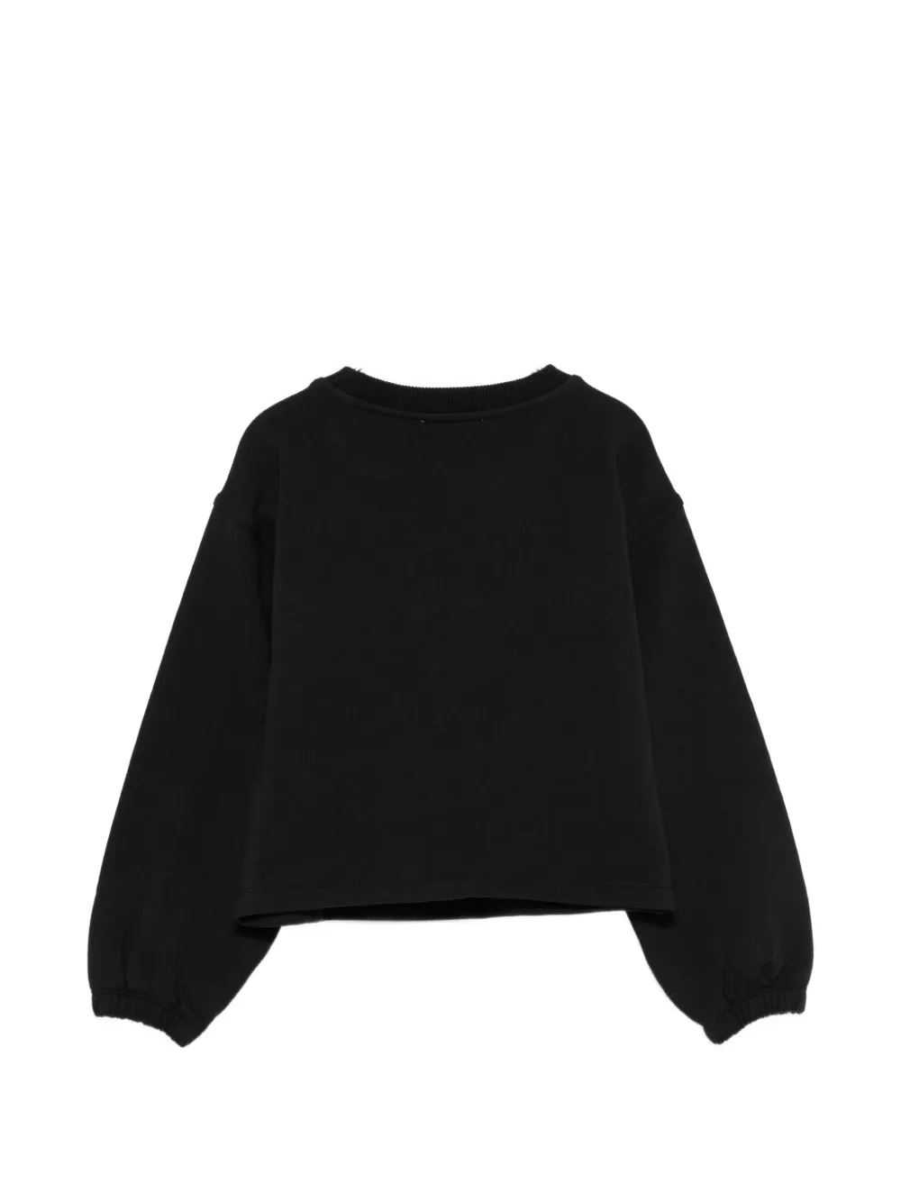 Moschino Kids teddy-print heart-patch sweatshirt Zwart
